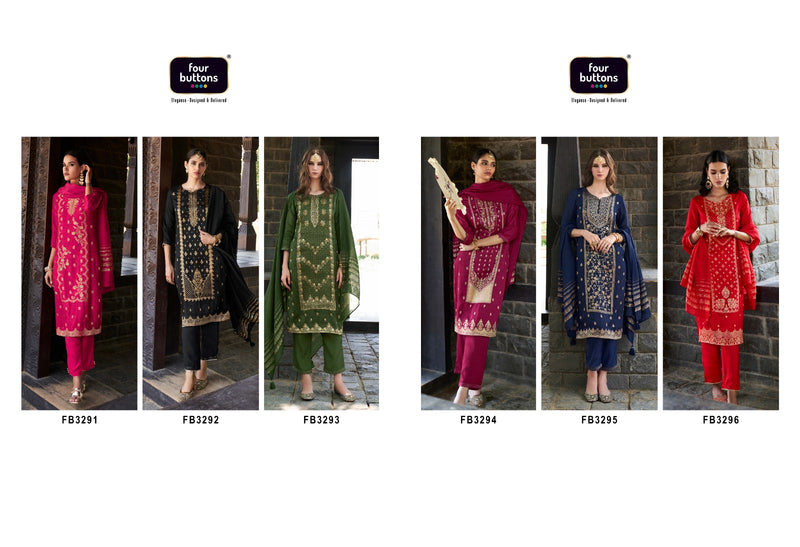 Four Buttons Royalty Vol 5 Jacquard Exclusive Party Wear Suits