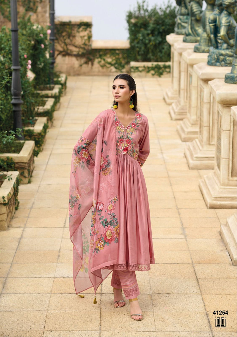 Kailee Fashion Rozani Viscose Silk Stylish Kurti With Bottom