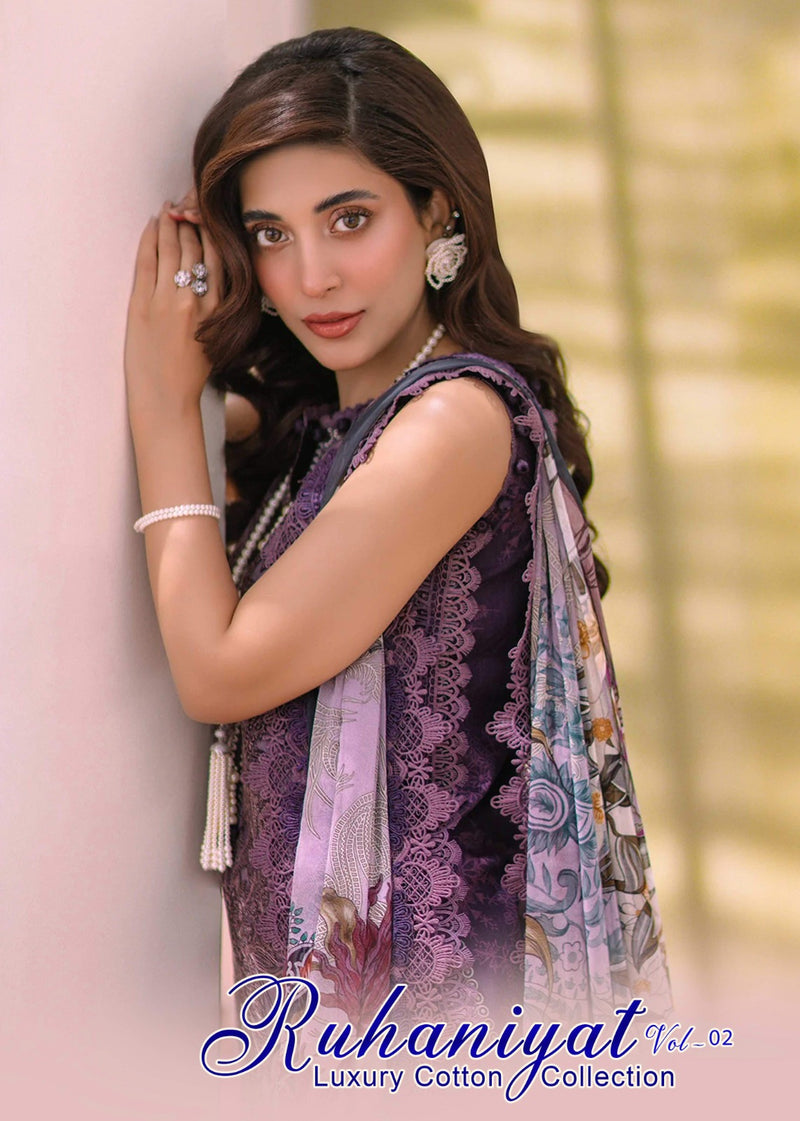 Asifa Nabeel Ruhaniyat Vol 2 Cotton Printed Designer Pakistani Salwar Kameez