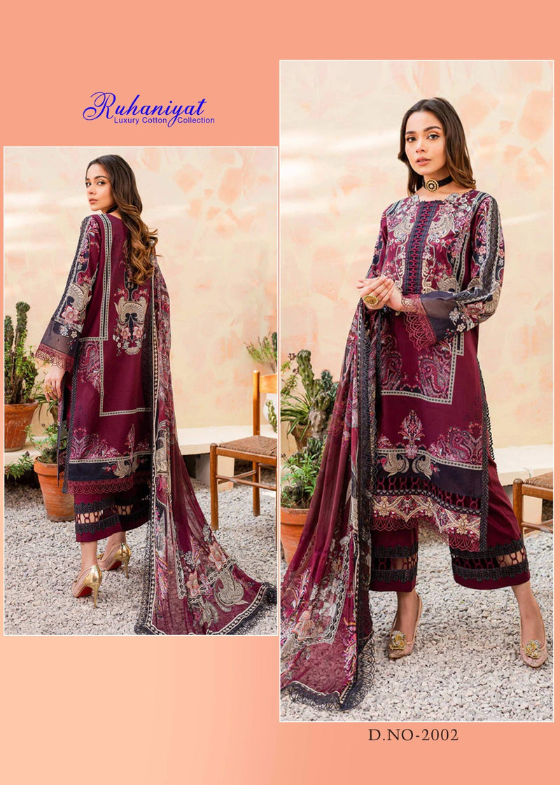 Asifa Nabeel Ruhaniyat Vol 2 Cotton Printed Designer Pakistani Salwar Kameez