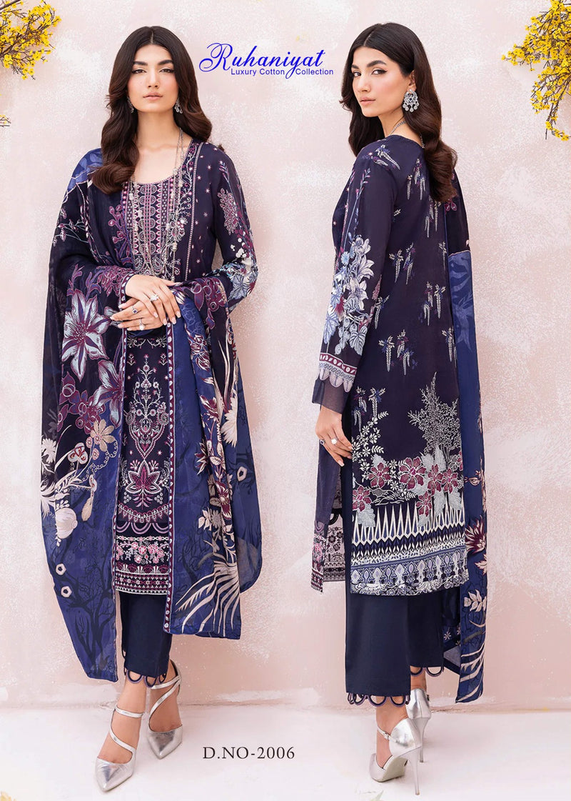Asifa Nabeel Ruhaniyat Vol 2 Cotton Printed Designer Pakistani Salwar Kameez