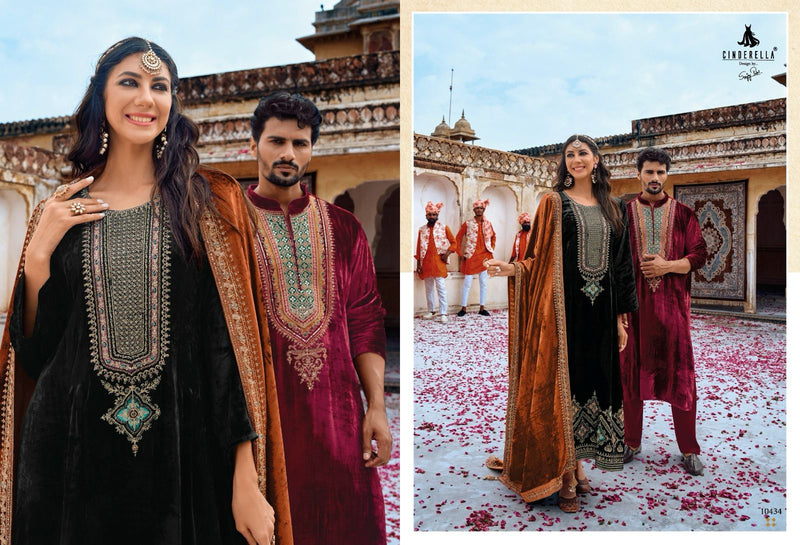 Cinderella Rumaisa Velvet Beautiful Designer Salwar Suit Collection
