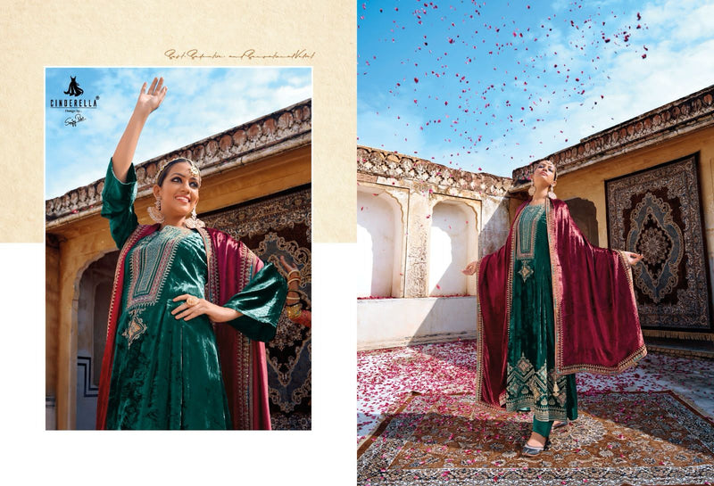Cinderella Rumaisa Velvet Beautiful Designer Salwar Suit Collection
