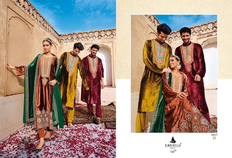 Cinderella Rumaisa Velvet Beautiful Designer Salwar Suit Collection