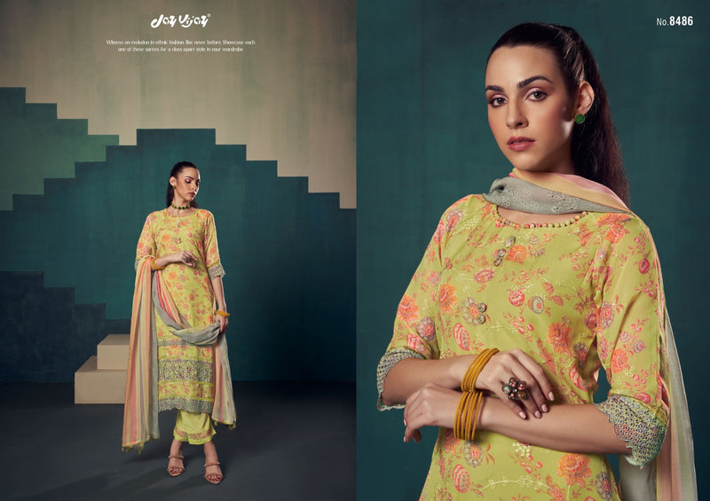 Jay Vijay Rumeha Orgenza Digital Print With Embroidery Suits