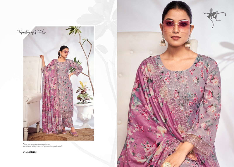 Radha Trendz Saffron Cotton Digital Print With Heavy Embroidery Work Salwar Kameez