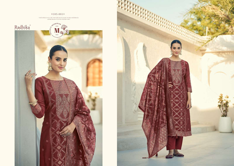 Radhika Fashion Azara Banarashi Adah Vol 2 Cotton Jacquard Work Salwar Suit