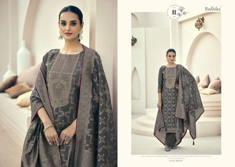 Radhika Fashion Azara Banarashi Adah Vol 2 Cotton Jacquard Work Salwar Suit