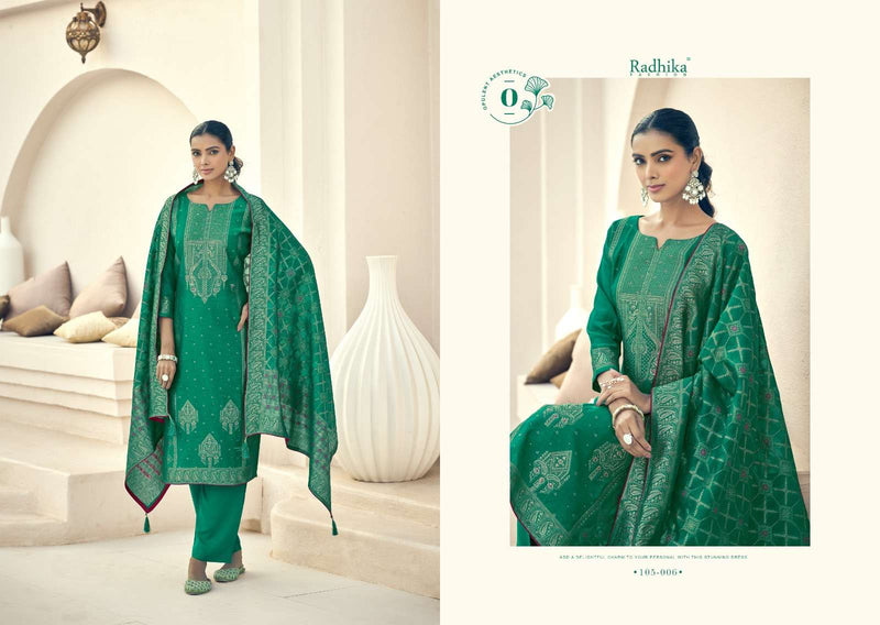 Radhika Fashion Azara Banarashi Adah Vol 2 Cotton Jacquard Work Salwar Suit