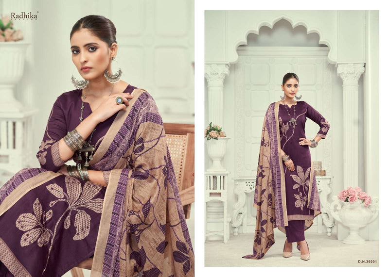 Radhika Fashion Azara Jivika Vol 3 Pure Jam Cotton Fancy Work Salwar Suit
