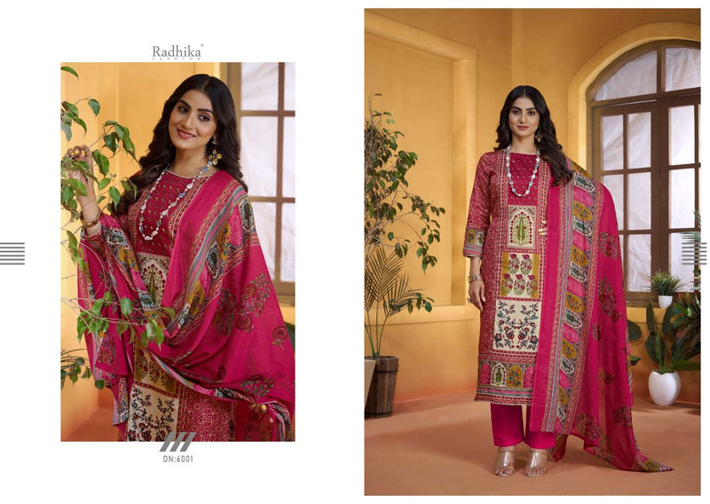 Radhika Fashion Bella Pure Jam Cotton Print Handwork Salwar Suit