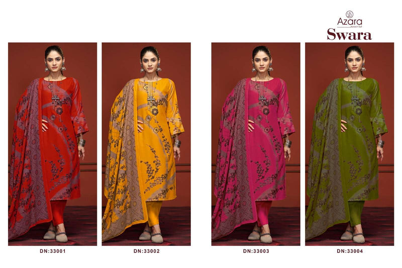 Radhika Fashion Swara Viscose Cotton Designer Printed Embroidery Work Salwar Suit