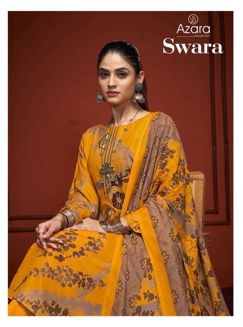 Radhika Fashion Swara Viscose Cotton Designer Printed Embroidery Work Salwar Suit