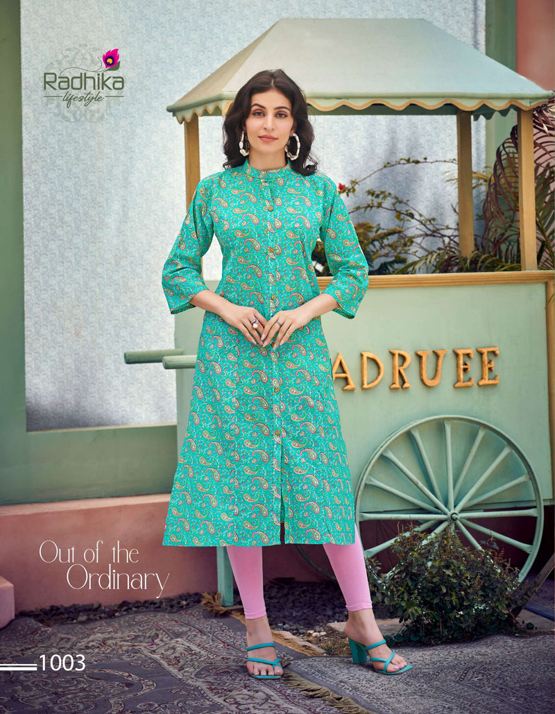 Radhika Lifestyle Dairy Milk Vol 1 Cotton Printed Combo Set Of Kurti