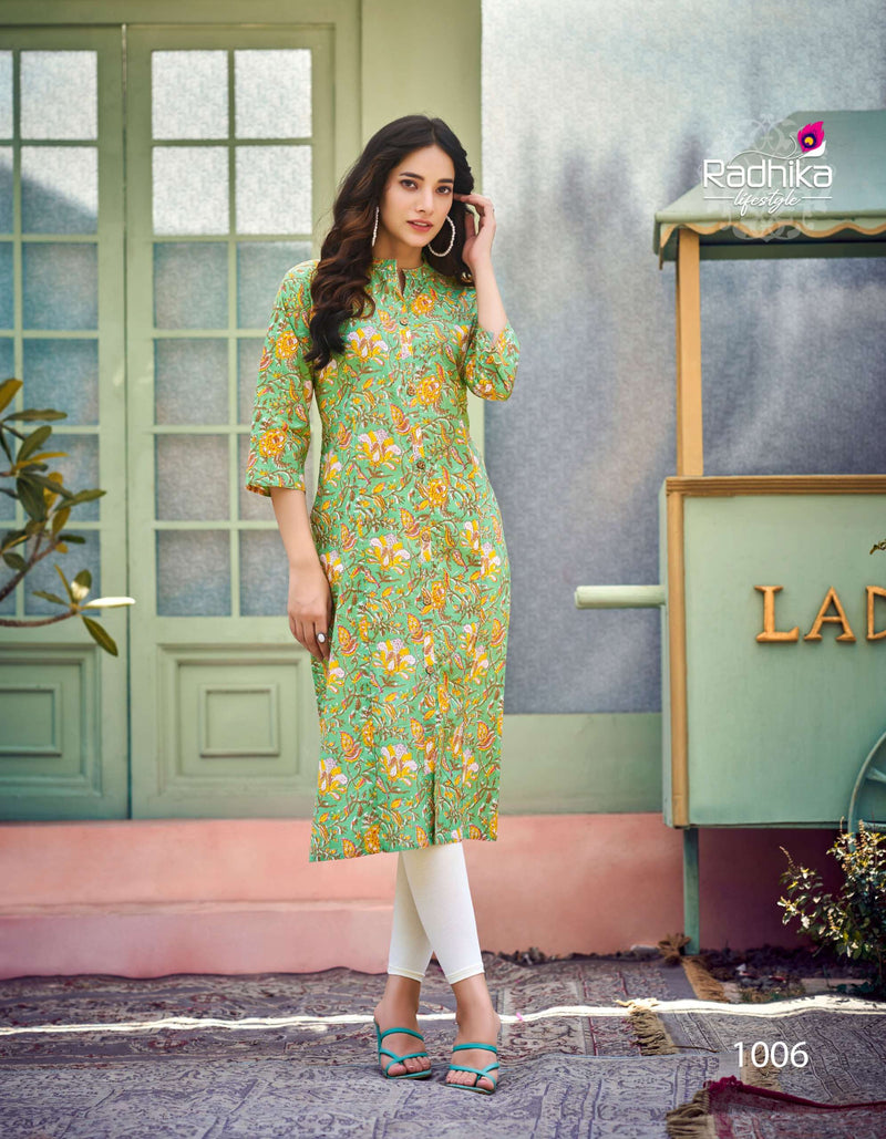 Radhika Lifestyle Dairy Milk Vol 1 Cotton Printed Combo Set Of Kurti