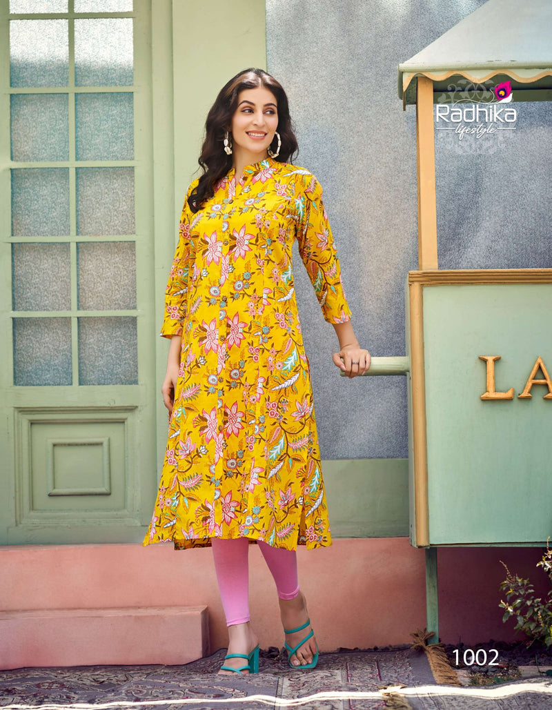 Radhika Lifestyle Dairy Milk Vol 1 Cotton Printed Combo Set Of Kurti
