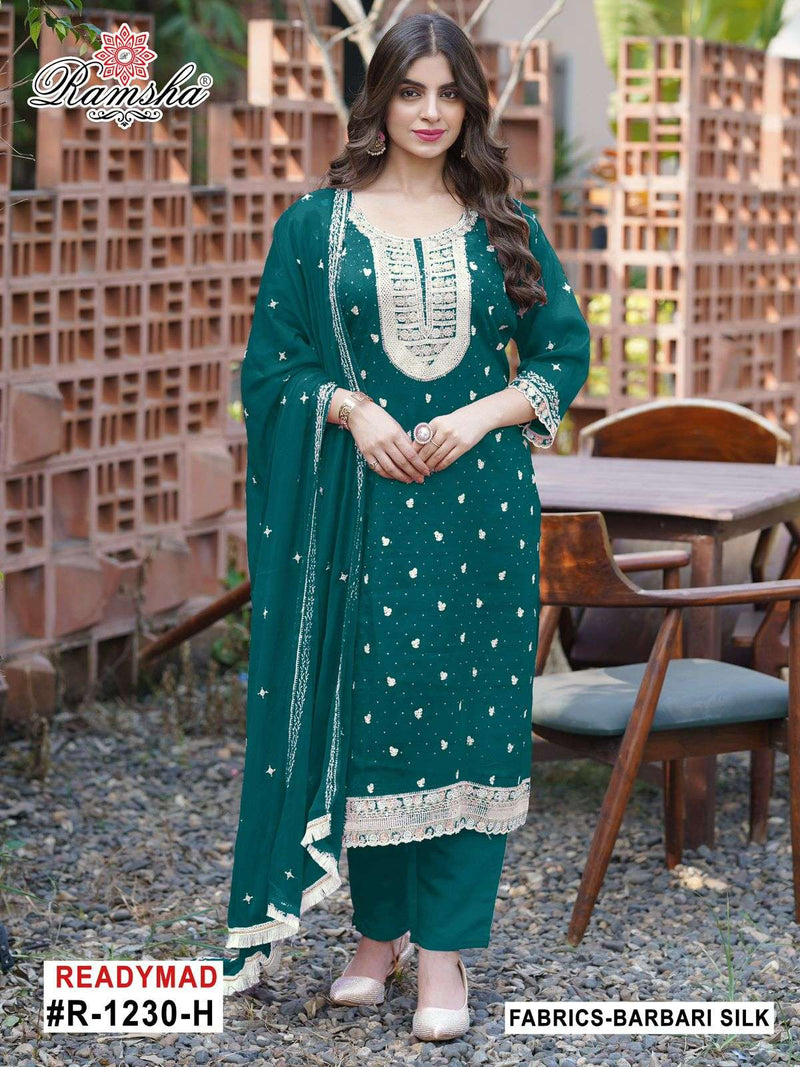 Ramsha Suits R 1230 Barbari Embroidered Work Pakistani Pret Kurti