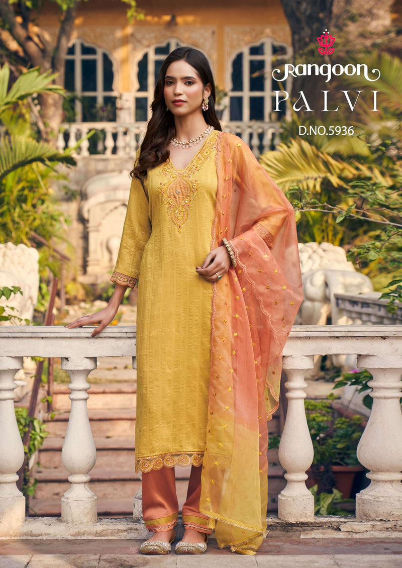 Rangoon Pallavi Viscose Fancy Designer Wear Kurti Collection