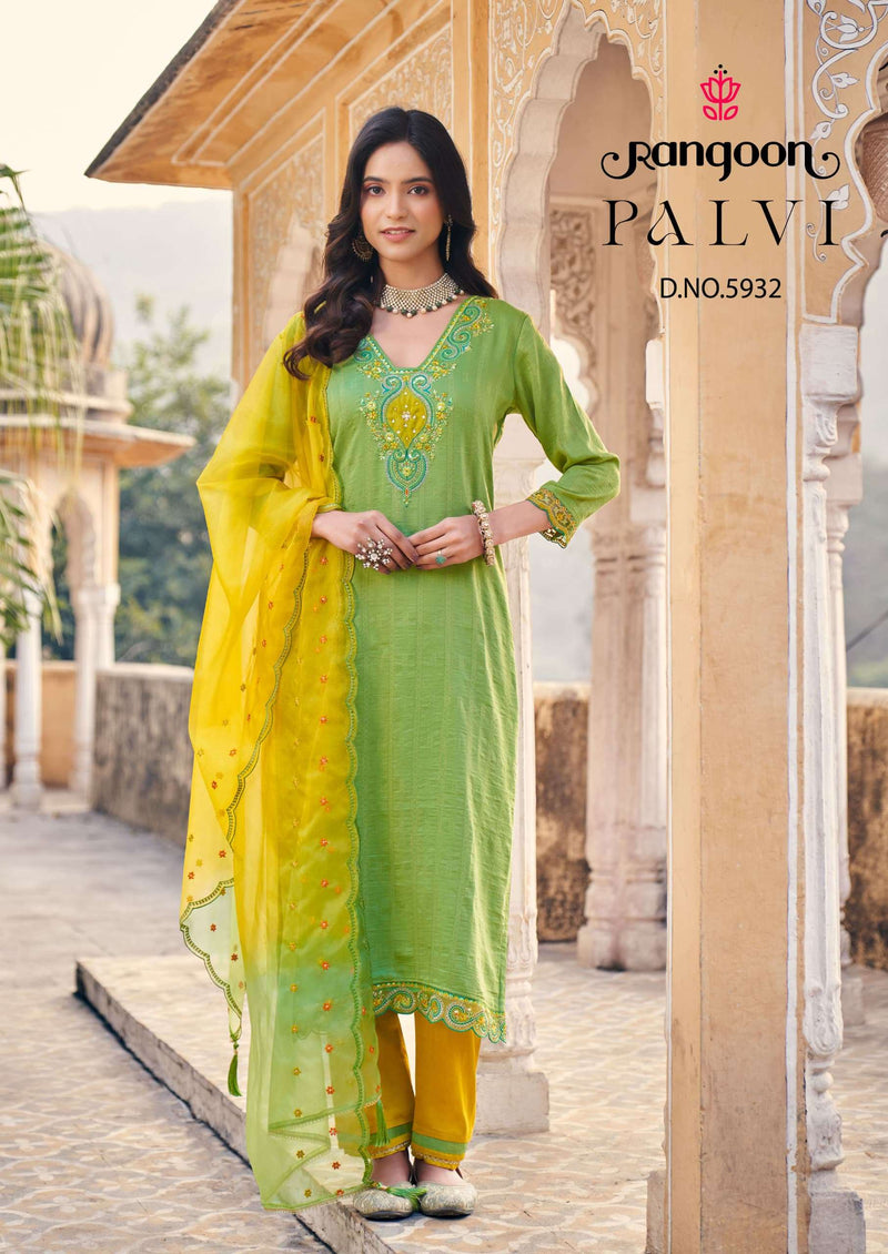 Rangoon Pallavi Viscose Fancy Designer Wear Kurti Collection
