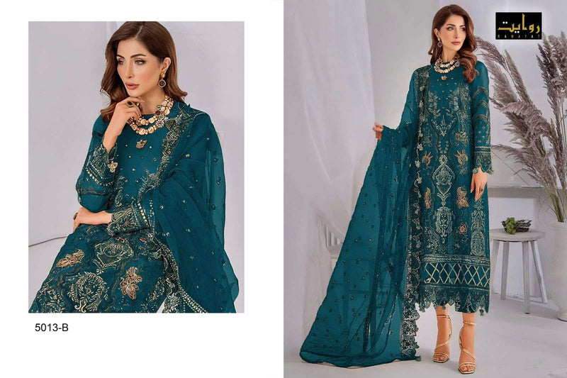 Rawayat Fashion Mushq Colors Vol 11 Fox Georgette Pakistani Salwar Kameez