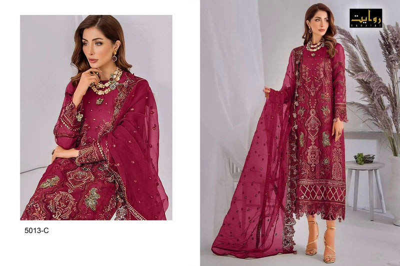 Rawayat Fashion Mushq Colors Vol 11 Fox Georgette Pakistani Salwar Kameez