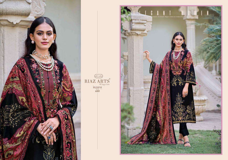 Riaz Arts Musafir Vol 6 Lawn Cotton  Digital Print With Heavy Pakistani Neck Embroidery Salwar Suit