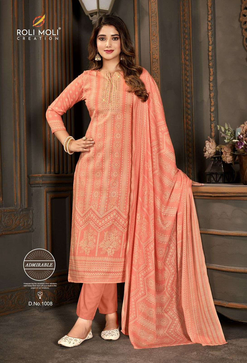 Roli Moli Creation Sirat Soft Cotton Designer Printed Daimond Work Salwar Suit