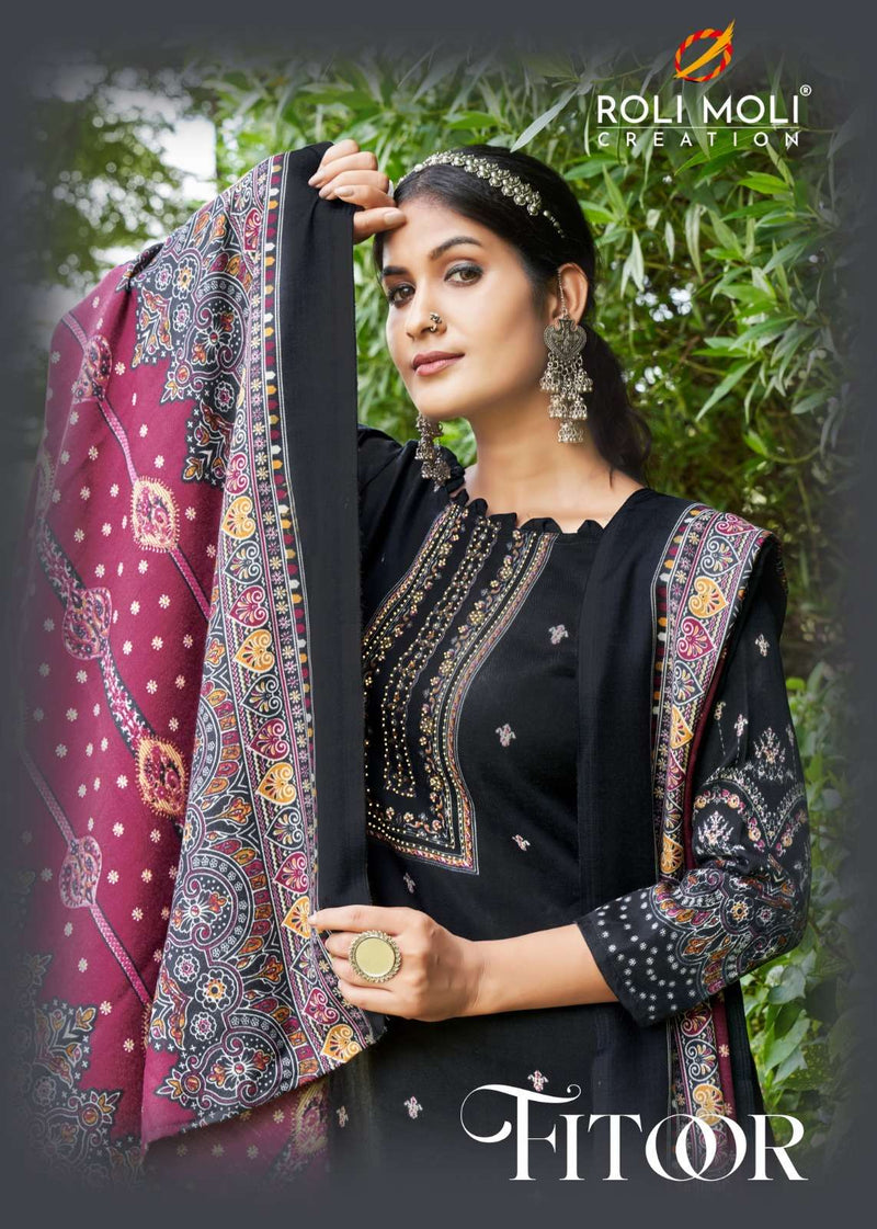 Roli Moli Fitoor Pashmina Sirovaski Diamond Work Salwar Kameez