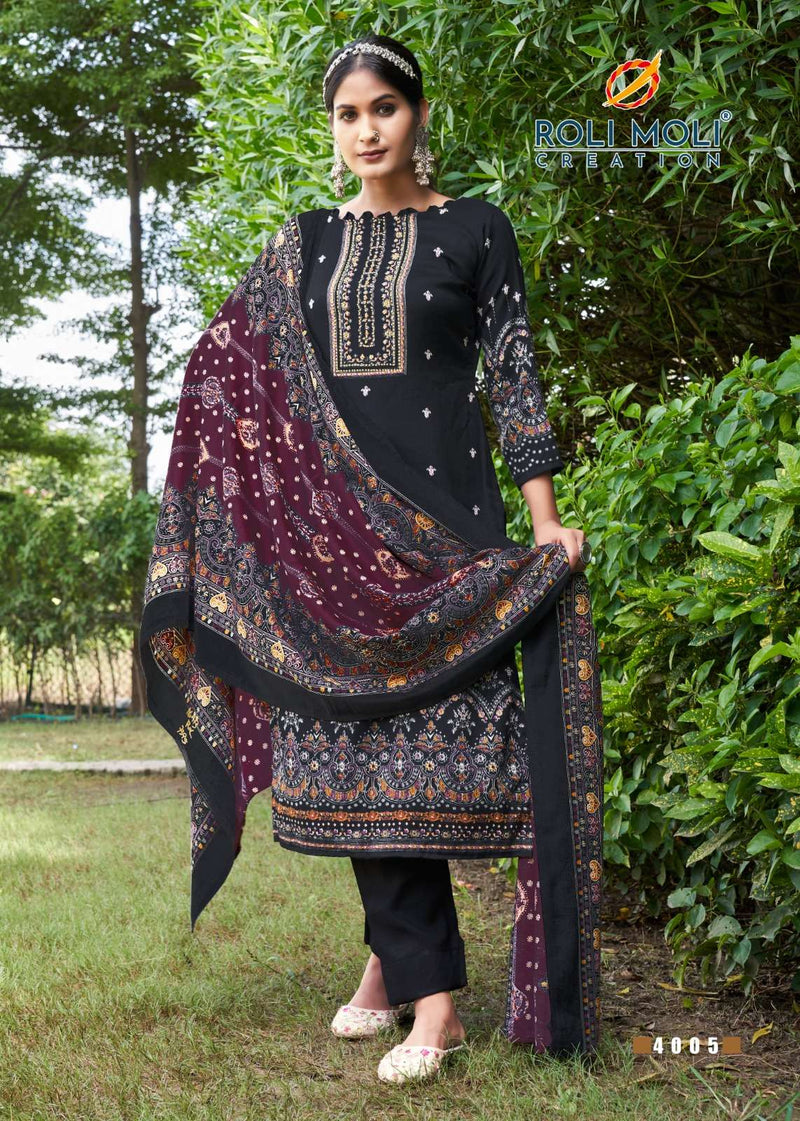 Roli Moli Fitoor Pashmina Sirovaski Diamond Work Salwar Kameez