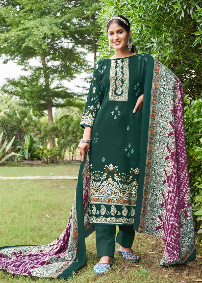 Roli Moli Fitoor Pashmina Sirovaski Diamond Work Salwar Kameez