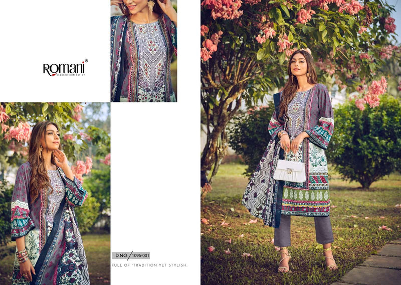 Romani Aarzu Vol 13 Premium Cotton Digital Print Embroidered Work Salwar Suit