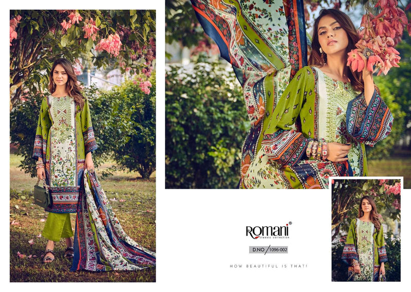Romani Aarzu Vol 13 Premium Cotton Digital Print Embroidered Work Salwar Suit