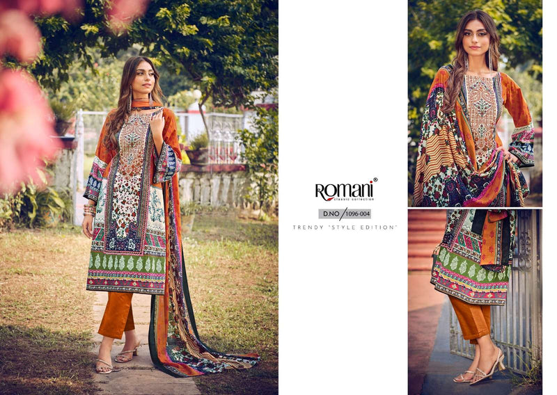 Romani Aarzu Vol 13 Premium Cotton Digital Print Embroidered Work Salwar Suit