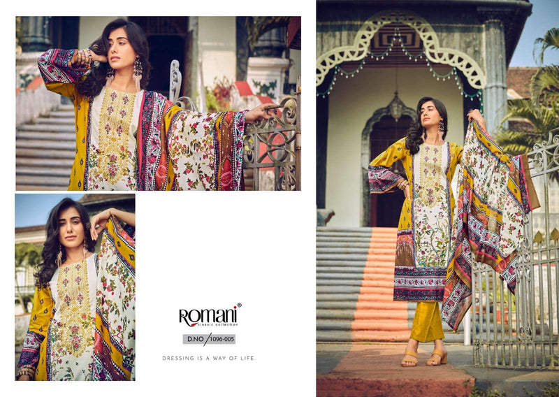 Romani Aarzu Vol 13 Premium Cotton Digital Print Embroidered Work Salwar Suit
