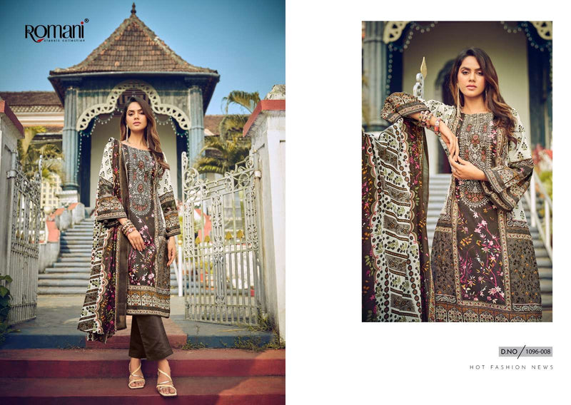Romani Aarzu Vol 13 Premium Cotton Digital Print Embroidered Work Salwar Suit