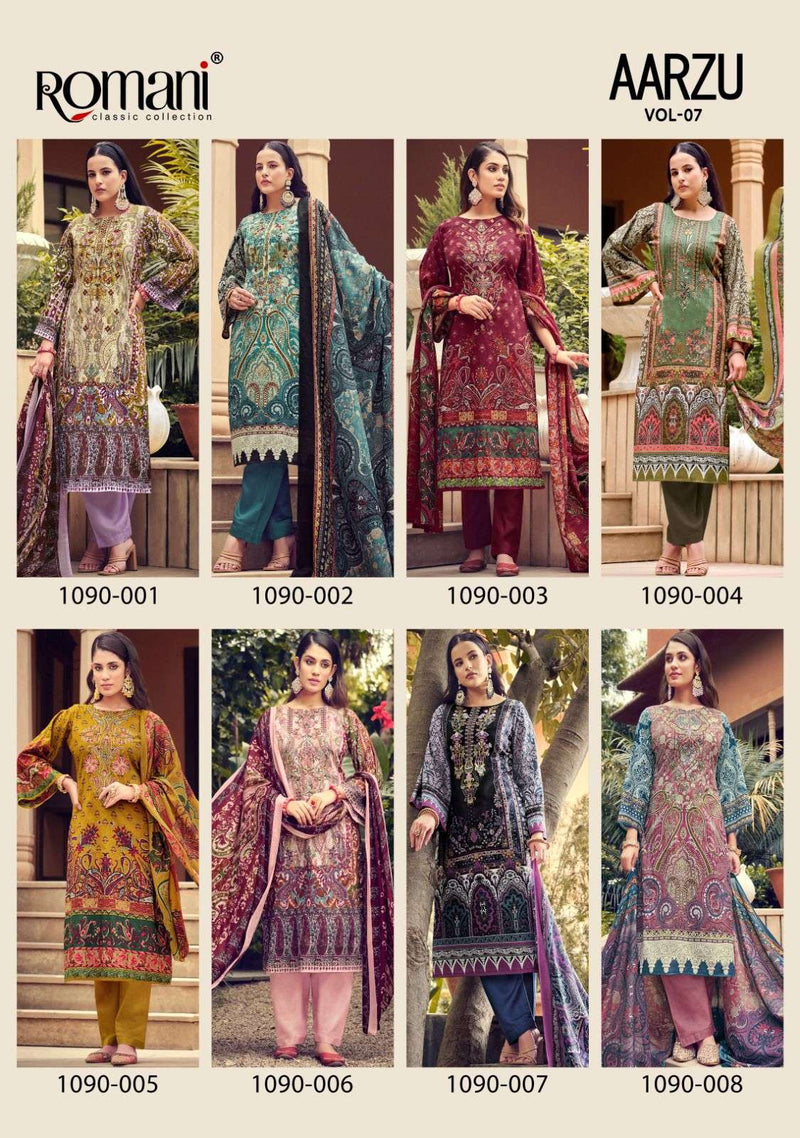 Romani Aarzu Vol 7 Pure Cotton Casual Printed Dailywear Salwar Suit