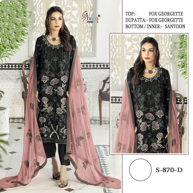 Shree Fabs S 870 Georgette With Heavy Embroidery Pakistani Suits