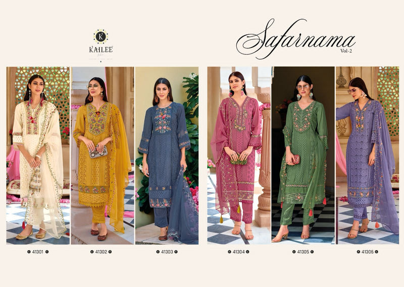 Kailee Fashion Safaranama Vol 2 Cotton With Beautiful Designer Suit Collection