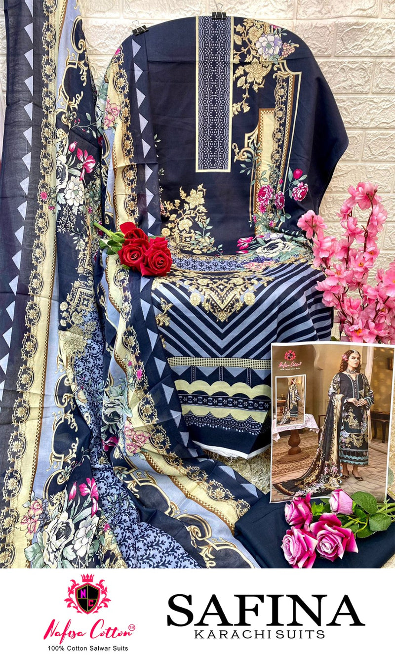 Nafisa Cotton Safina Cotton Digital Printed Casual Wear Salwar Kameez Collection