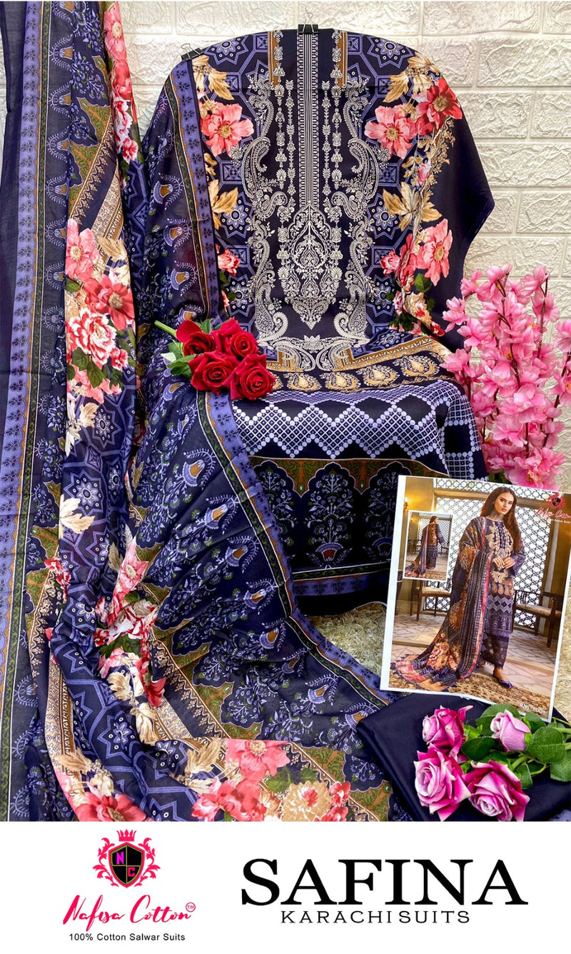 Nafisa Cotton Safina Cotton Digital Printed Casual Wear Salwar Kameez Collection