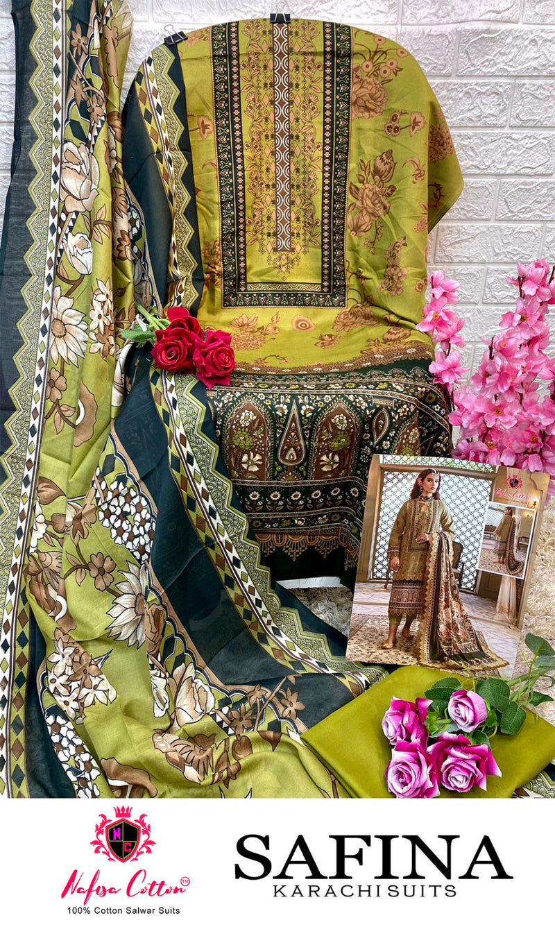 Nafisa Cotton Safina Cotton Digital Printed Casual Wear Salwar Kameez Collection