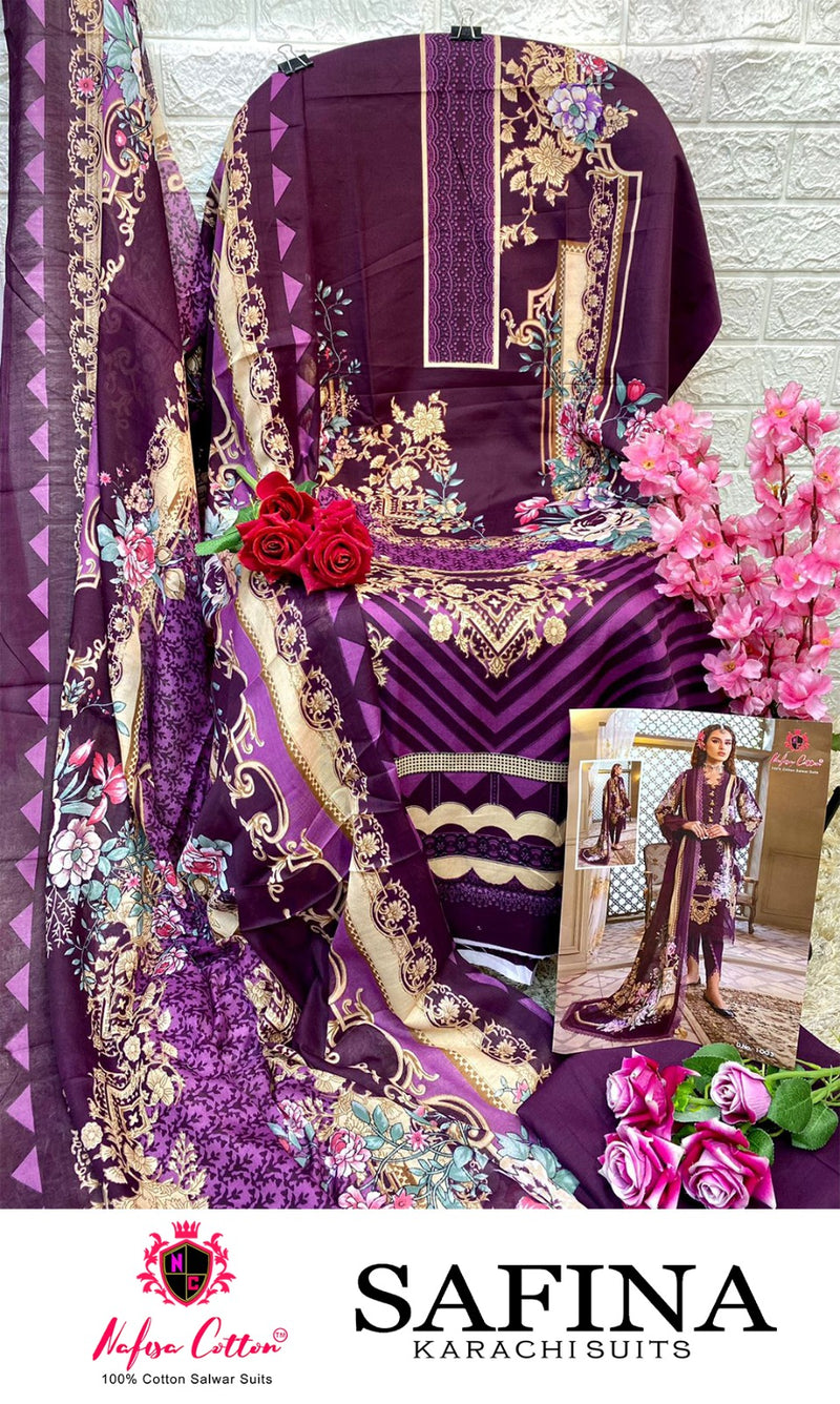 Nafisa Cotton Safina Cotton Digital Printed Casual Wear Salwar Kameez Collection