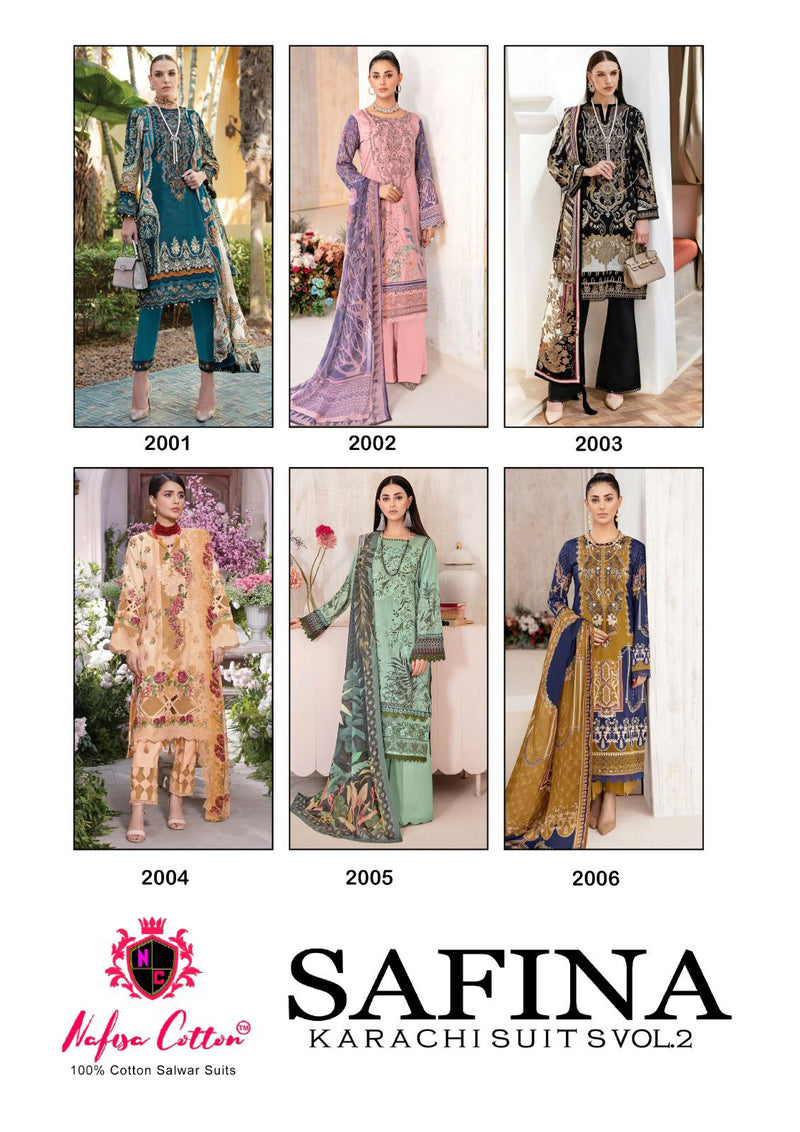 Nafisha Cotton Safina Vol 2 Cotton Digital Printed Salwar Suits