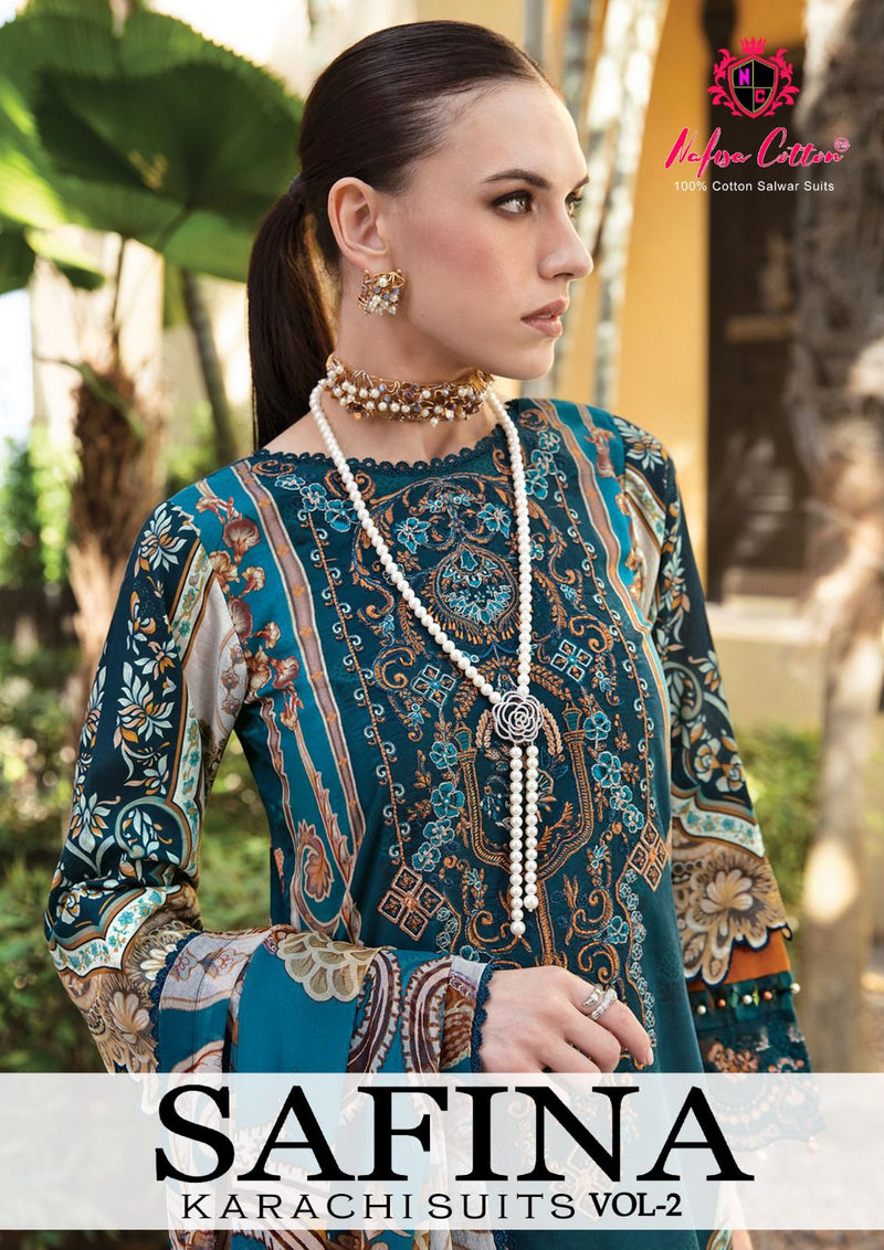 Nafisha Cotton Safina Vol 2 Cotton Digital Printed Salwar Suits
