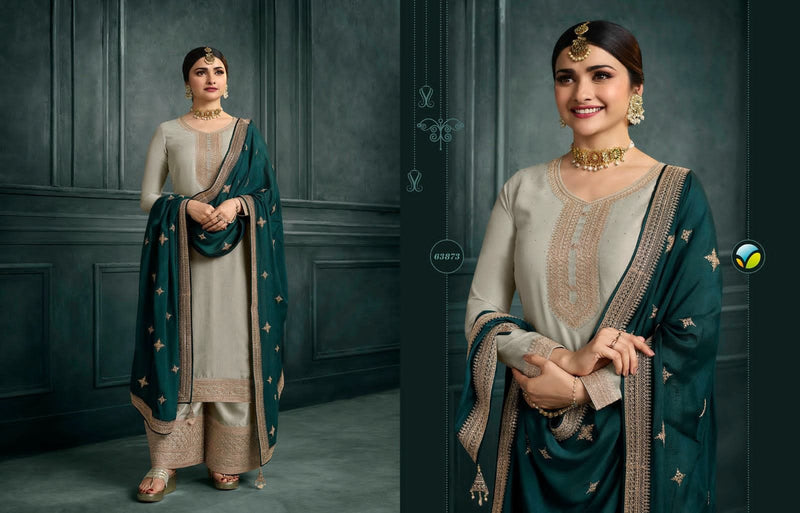 Vinay Fashion Kaseesh Shaheen Vol 4 Heavy Embroidered Silk Georgette Salwar Suits