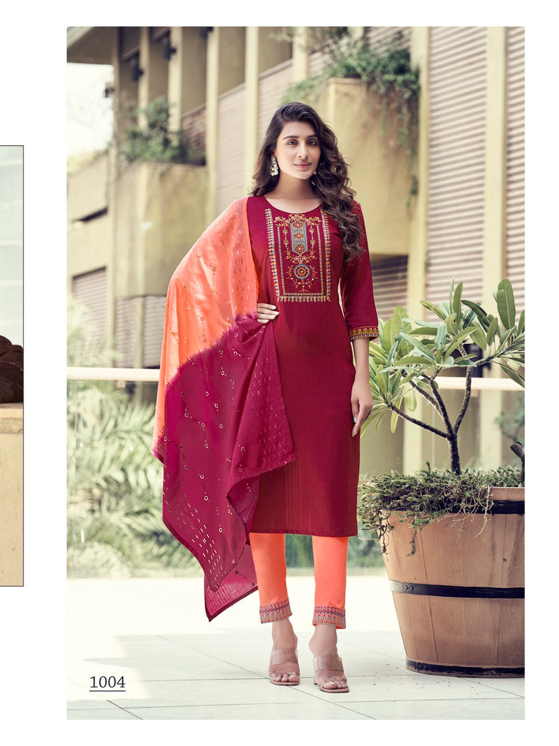 Colourpix Saheli Fancy Heavy Viscose Embroidery Work Kurti