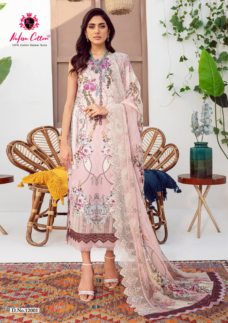 Nafisa Cotton Sahil Designer Cotton Collection Vol 12 Fancy Salwar Suits