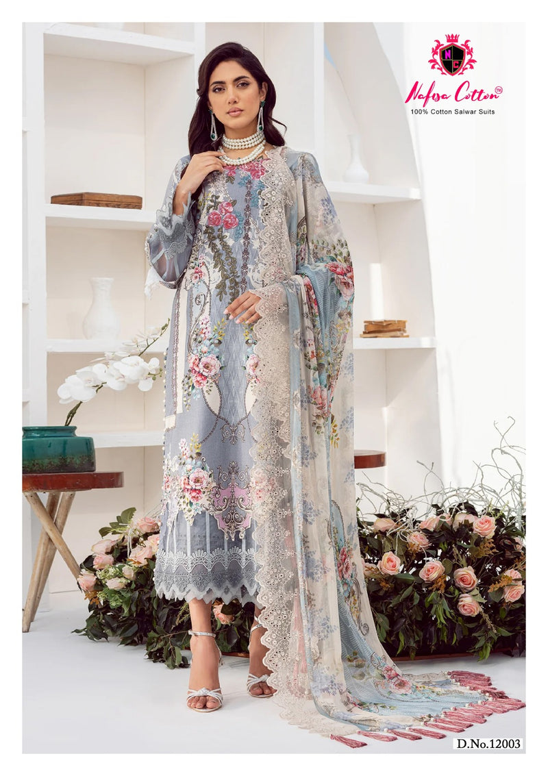 Nafisa Cotton Sahil Designer Cotton Collection Vol 12 Fancy Salwar Suits
