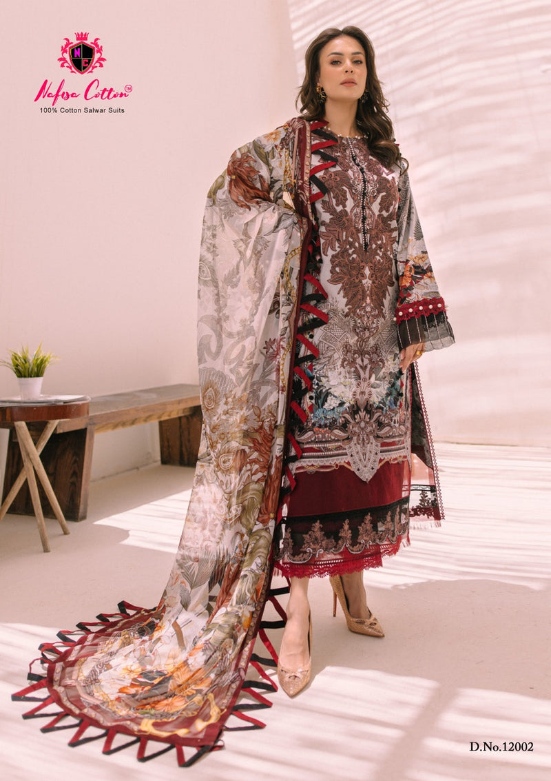 Nafisa Cotton Sahil Designer Cotton Collection Vol 12 Fancy Salwar Suits