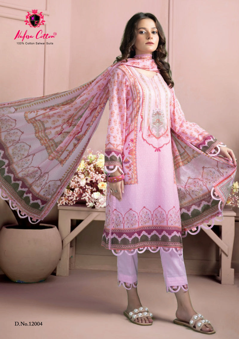 Nafisa Cotton Sahil Designer Cotton Collection Vol 12 Fancy Salwar Suits